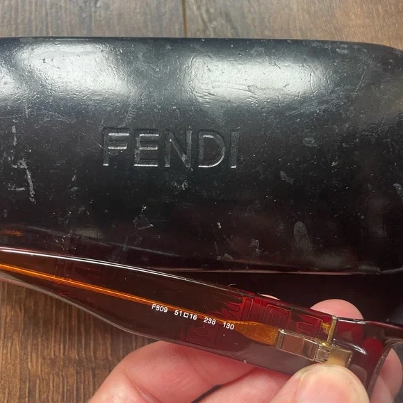 FENDI Eyeglasses with Matching Case & Monogrammed Microfiber Cleaning Cloth - Picture 8 of 13
